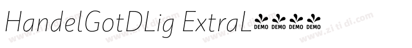 HandelGotDLig ExtraL字体转换 HandelGotDLig ExtraL字体转换